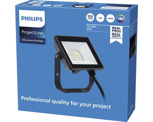 Proiector LED exterior Philips ProjectLine 10W 950 lumeni | HORNBACH