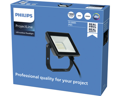 Ambalajul unui reflector LED de exterior Philips ProjectLine