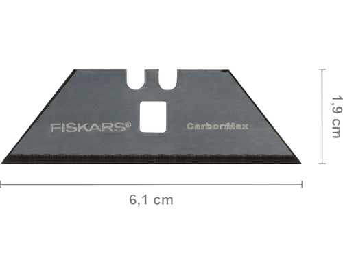 Lamă trapezoidală Fiskars CarbonMax, lățime 6,1 cm și înălțime 1,9 cm