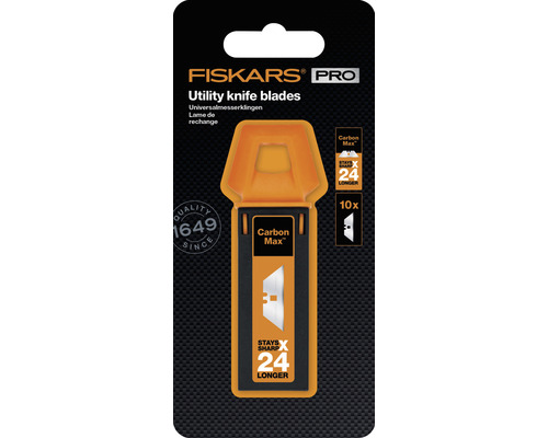 Lame cuțit universal Fiskars Pro în dispenser cu zece bucăți