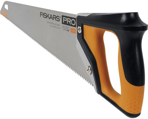 Fierăstrău manual Fiskars Pro cu lamă universală, 50 centimetri