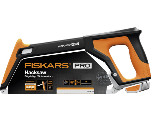 Arc de ferăstrău pentru metal Fiskars Pro cu lungimea lamei de ferăstrău de 30 centimetri