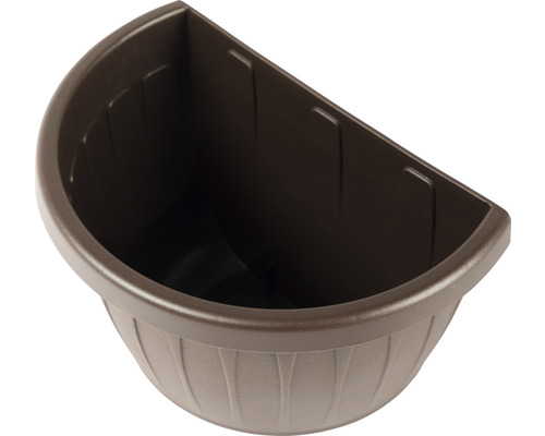 Ghiveci de flori semicircular pentru montare pe perete