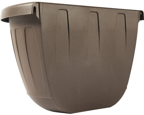 Ghiveci de flori din plastic pentru fixare pe balustrade