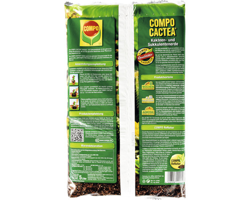 COMPO CACTEA pământ pentru cactuși și suculente în sac de 5 litri