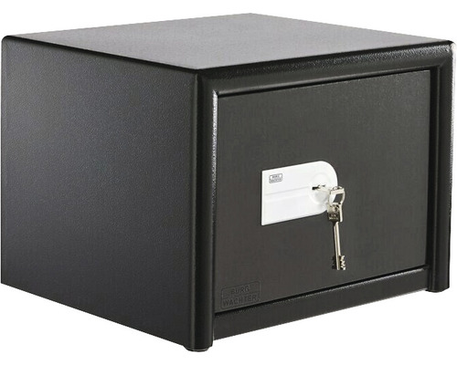 Seif mobilier negru cu cheie