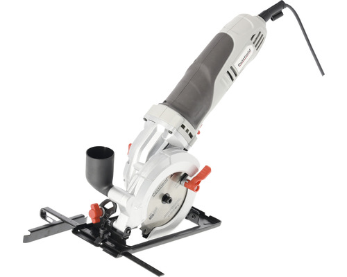 Fierăstrău circular manual Pattfield cu aspirare praf și bază metalică