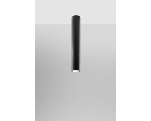 Lumină de tavan neagră din metal