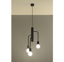 Lumină suspendată cu trei becuri