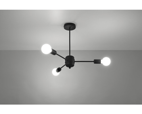 Plafonieră modernă cu trei becuri