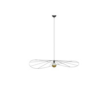 Lumină suspendată cu design decorativ și un bec