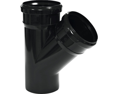 Ramificație VALROM din polipropilenă fonoabsorbantă Ø 110/110 mm 45° Racord de derivare pentru instalații sanitare