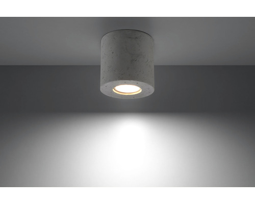 Lumină de plafon din beton cu con de lumină