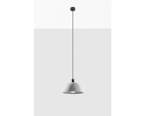 Lampa suspendată cu abajur rotund din beton