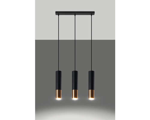 Lumină suspendată cu trei becuri