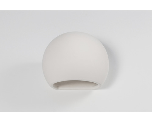 Lampa de perete ceramică albă în formă de bilă
