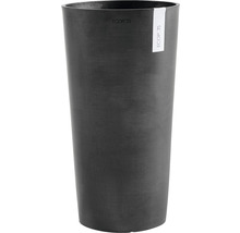 Ghiveci Ecopots Amsterdam plastic Ø 34 cm H 66 cm gri închis