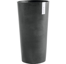Ghiveci Ecopots Amsterdam plastic Ø 41 cm H 76 cm gri închis