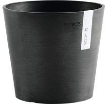 Ghiveci Ecopots Amsterdam Mini plastic Ø 17 cm H 14,9 cm gri închis