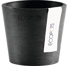 Ghiveci Ecopots Amsterdam Mini plastic Ø 8 cm H 7 cm gri închis