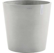 Ghiveci Ecopots Amsterdam cu sistem de irigare plastic Ø 50 cm H 43,8 cm alb-gri