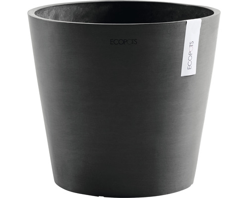 Ghiveci Ecopots Amsterdam cu sistem de irigare plastic Ø 30 cm H 26 cm gri închis