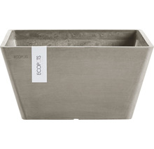 Ghiveci Ecopots Berlin plastic 25x25x12,8 cm maro-gri