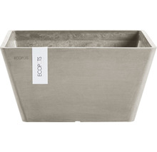 Ghiveci Ecopots Berlin plastic 41x41x18 cm maro-gri