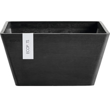 Ghiveci Ecopots Berlin plastic 41x41x18 cm gri închis