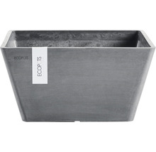 Ghiveci Ecopots Berlin plastic 25x25x12,8 cm gri