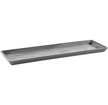 Farfurie Ecopots Bruges plastic 47,5x19,5x2,5 cm gri