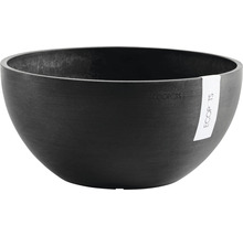 Ghiveci Ecopots Brussels plastic Ø 35 cm H 16,5 cm gri închis