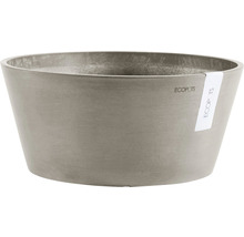 Ghiveci Ecopots Frankfurt plastic Ø 41 cm H 18 cm maro-gri