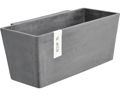 Jardinieră Ecopots Manhatten Wall plastic 35x17,4x15 cm gri | HORNBACH