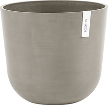 Ghiveci Ecopots Oslo plastic Ø 35 cm H 30,5 cm maro-gri
