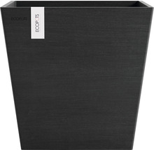 Ghiveci Ecopots Rotterdam cu sistem de irigare plastic 35,2x35,2x34 cm gri închis