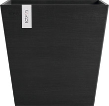 Ghiveci Ecopots Rotterdam cu sistem de irigare plastic 45,4x45,4x44 cm gri închis
