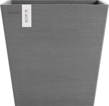 Ghiveci Ecopots Rotterdam cu sistem de irigare plastic 35,2x35,2x34 cm gri