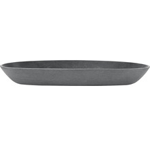Farfurie ovală Ecopots Sofia plastic 25,6x11,7x3 cm gri
