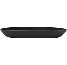 Farfurie ovală Ecopots Sofia plastic 25,6x11,7x3 cm gri închis