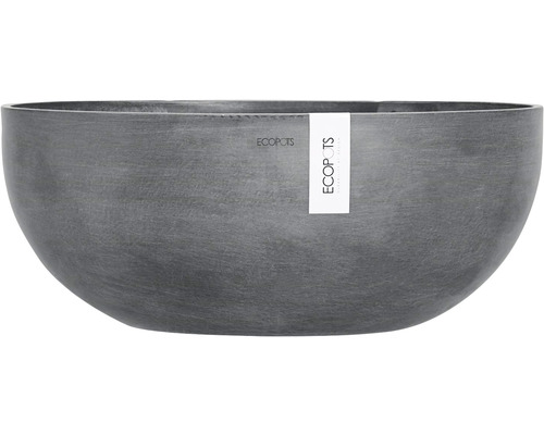 Ghiveci Ecopots Sofia Wall plastic 43x25x17,5 cm gri | HORNBACH