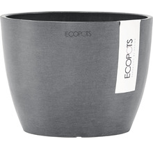 Ghiveci Ecopots Stockholm plastic Ø 16 cm H 12,5 cm gri
