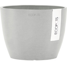 Ghiveci Ecopots Stockholm plastic Ø 16 cm H 12,5 cm alb-gri