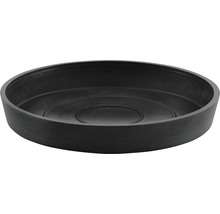 Farfurie rotundă Ecopots plastic Ø 15 cm H 2,5 cm gri închis