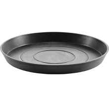 Farfurie rotundă Ecopots plastic Ø 21 cm H 2,5 cm gri închis