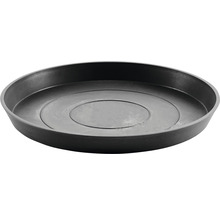 Farfurie rotundă Ecopots plastic Ø 50,5 cm H 3,5 cm gri închis