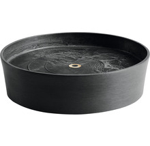 Farfurie rotundă Ecopots cu role plastic Ø 28,7 cm H 8,3 cm gri închis