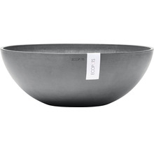 Ghiveci Ecopots Vienna plastic Ø 50 cm H 18 cm gri