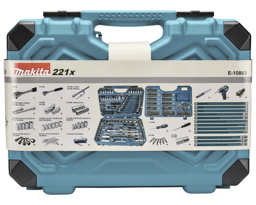 Trusă de scule Makita cu 221 de piese