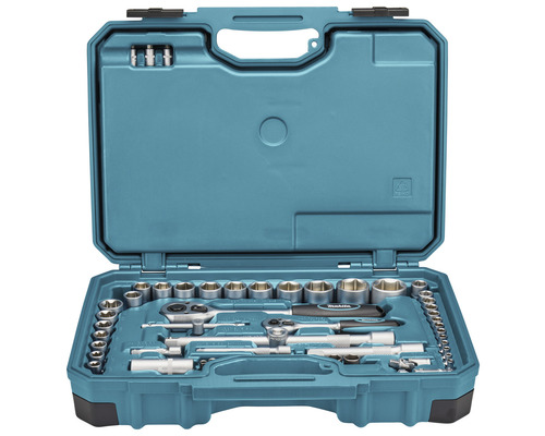 Set de scule Makita cu clichet, chei tubulare și biți